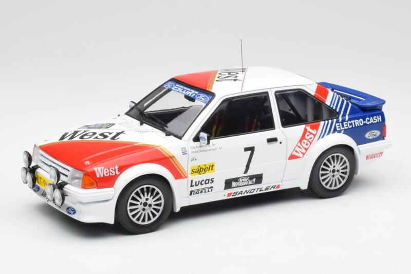 Ford Escort RS Turbo #7 Lotto Haspengouw Rally 1985 MCG 1:18 MCG18421 Druckguss