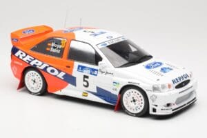 Ford Escort WRC #5 C. Sainz / L. Moya Winner Acropolis Rally 1997 IXO 1:18 18RMC172A Druckguss — Bild 4 von 6