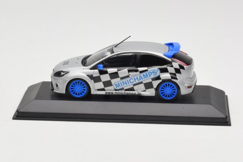 Ford Focus RS Mk2 Promo Blue Wheels Minichamps 1:43 FORD002 Druckguss