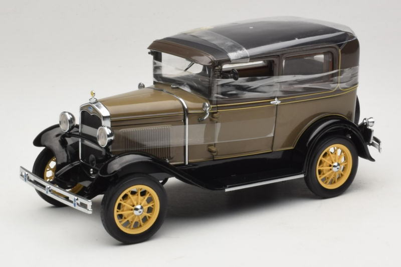 Ford Model A Tudor Chicle Drab Motor City 1:18 41003 Druckguss