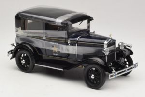 Ford Model A Tudor Police Car Motor City 1:18 43008 Druckguss — Bild 4 von 6