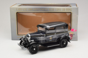 Ford Model A Tudor Police Car Motor City 1:18 43008 Druckguss — Bild 6 von 6