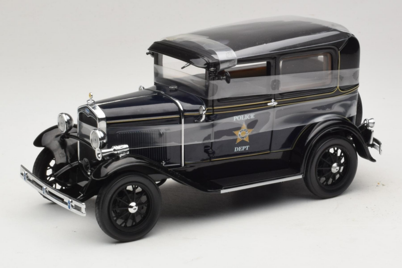 Ford Model A Tudor Police Car Motor City 1:18 43008 Druckguss