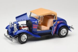 Ford Roadster Street Rod Blau with Fire Road Signature 1:18 92249 Druckguss — Bild 2 von 8