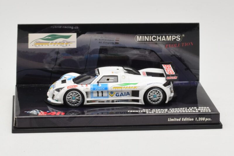 HHF Hybrid Concept Car #11 H-H. Frentzen / Muller / Schwager / Engels 24 Hours Nurburgring 2008 Minichamps 1:43 437080911 Dru