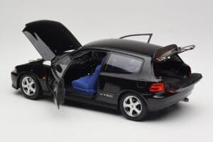 Honda Civic SiR II EG6 VTEC Schwarz LCD 1:18 LCD18018-BL Druckguss — Bild 5 von 9
