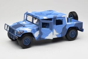 Hummer H1 Humvee Blau & Weiß Motormax 1:18 73157 Druckguss — Bild 2 von 8