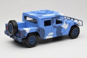 Hummer H1 Humvee Blau & Weiß Motormax 1:18 73157 Druckguss — Bild 3 von 8