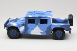 Hummer H1 Humvee Blau & Weiß Motormax 1:18 73157 Druckguss — Bild 4 von 8