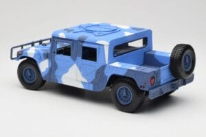 Hummer H1 Humvee Blau & Weiß Motormax 1:18 73157 Druckguss — Bild 7 von 8