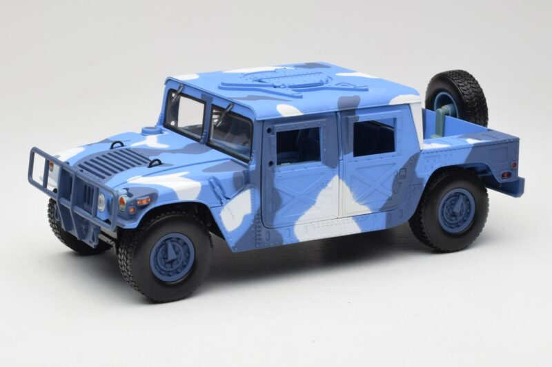 Hummer H1 Humvee Blau & Weiß Motormax 1:18 73157 Druckguss