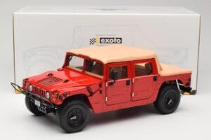 Hummer H1 Soft Top Rot Exoto 1:18 01805 Druckguss — Bild 8 von 8