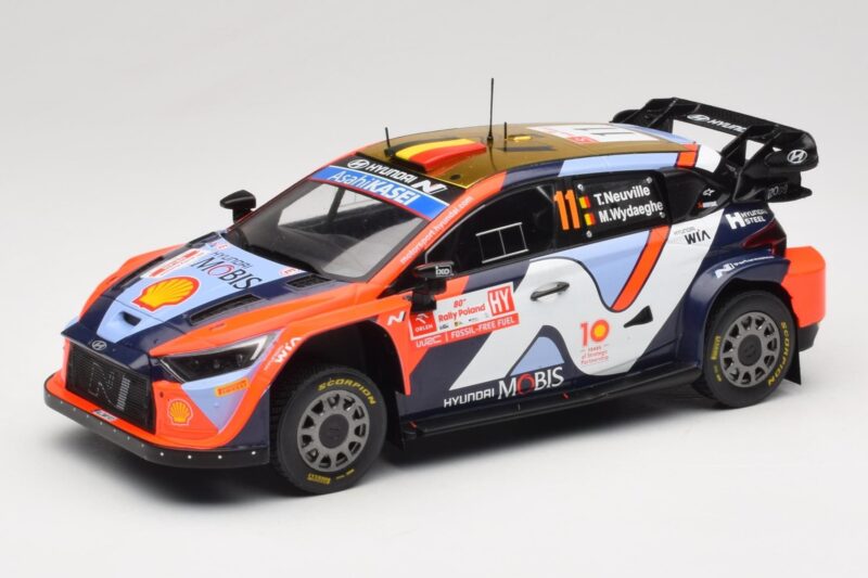 Hyundai i20 N Rally1 #11 Hyundai Shell Mobis WRT T. Neuville / M. Wydaeghe Rally Poland 2024 IXO 1:18 18RMC214 Druckguss