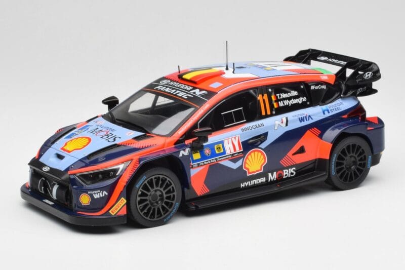 Hyundai i20 N Rally1 WRC #11 T. Neuville / M. Wydaeghe Central European Rally Winner 2023 IXO 1:18 18RMC193 Druckguss