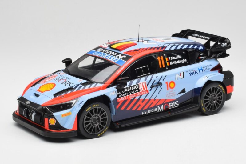 Hyundai i20 N Rally1 WRC #11 T. Neuville / M. Wydaeghe Rally Monte Carlo Winner 2024 IXO 1:18 18RMC194 Druckguss
