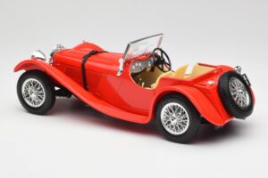 Jaguar SS 100 Rot Bburago 1:18 3006-M1 Druckguss — Bild 7 von 8
