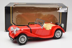 Jaguar SS 100 Rot Bburago 1:18 3006-M1 Druckguss — Bild 8 von 8