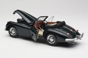 Jaguar XK140 Drophead Coupe Schwarz Sun Star 1:18 2802 Druckguss — Bild 5 von 8