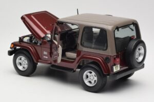 Jeep Wrangler TJ Sahara Rot Maisto 1:18 31662 Druckguss — Bild 5 von 8