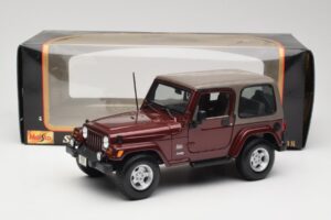 Jeep Wrangler TJ Sahara Rot Maisto 1:18 31662 Druckguss — Bild 8 von 8