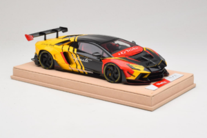 Lamborghini Aventador Liberty Walk Infinite Schwarz Gelb Timothy & Pierre 1:18 REMC035 Druckguss — Bild 4 von 7