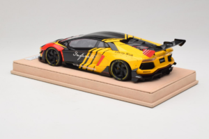 Lamborghini Aventador Liberty Walk Infinite Schwarz Gelb Timothy & Pierre 1:18 REMC035 Druckguss — Bild 5 von 7