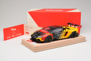 Lamborghini Aventador Liberty Walk Infinite Schwarz Gelb Timothy & Pierre 1:18 REMC035 Druckguss — Bild 7 von 7
