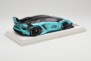 Lamborghini Aventador Liberty Walk LB-Silhouette WORKS GT Evo Mintgrün IVY Merit 1:18 REMC001 Resin — Bild 3 von 7