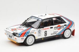 Lancia Delta HF 4WD #6 M. Biasion / T. Siviero Martini Rally Monte Carlo 1987 Kyosho 1:18 08960A Druckguss