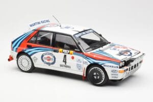 Lancia Delta HF Integrale Evo Martini #4 D. Auriol / B. Occelli Winner Rally Monte Carlo 1992 Kyosho 1:18 08348A Druckguss — Bild 6 von 8
