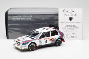 Lancia Delta S4 Martini #4 H. Toivonen / S. Cresto Rally Tour de Corse 1986 AUTOart 1:18 88620 Druckguss — Bild 8 von 8