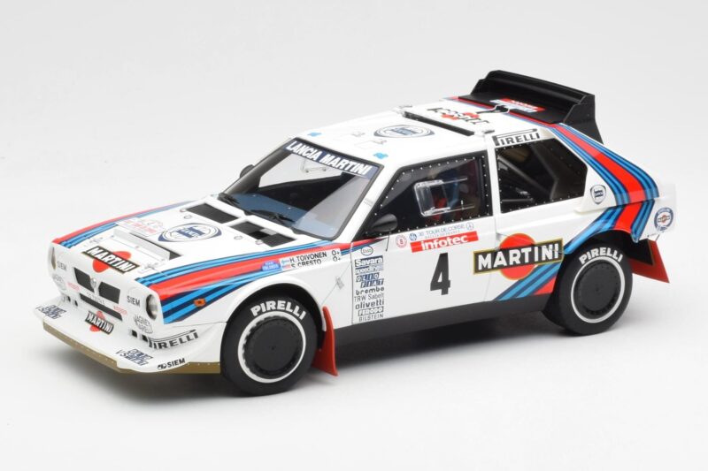 Lancia Delta S4 Martini #4 H. Toivonen / S. Cresto Rally Tour de Corse 1986 AUTOart 1:18 88620 Druckguss