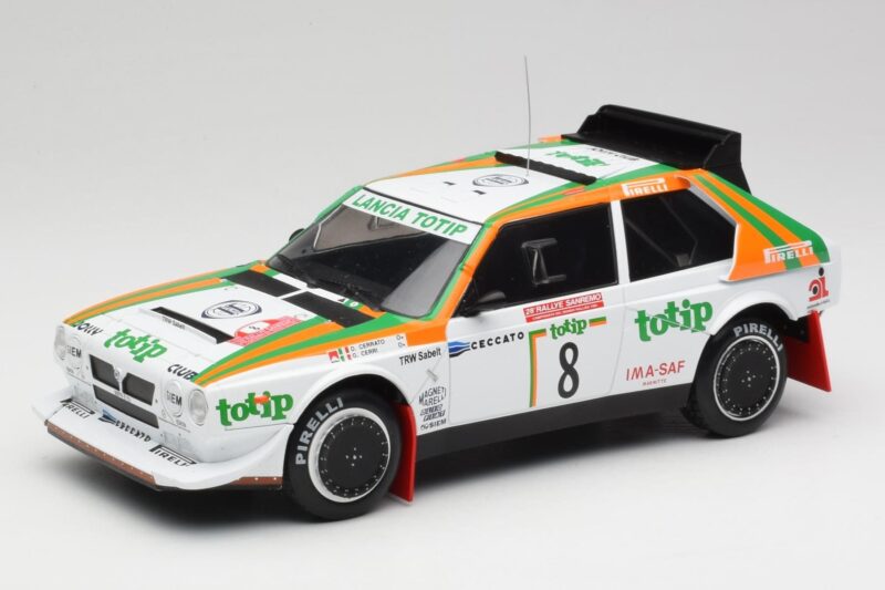 Lancia Delta S4 #8 D. Cerrato / G. Cerri Rally San Remo 1986 IXO 1:18 18RMC133 Druckguss