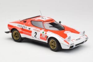 Lancia Stratos HF #2 J-B. Andruet / Biche Winners Tour de Corse 1974 Minichamps 1:18 155741702 Druckguss — Bild 4 von 6