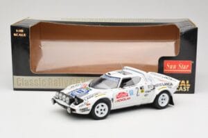 Lancia Stratos HF #2 Jolly Club A. Fassina / M. Mannini Rally Sanremo 1979 Sun Star 1:18 4510 Druckguss — Bild 6 von 6