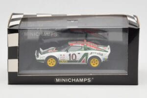 Lancia Stratos #10 Team Alitalia S. Munari / S. Maiga Rally Monte Carlo 1976 Minichamps 1:43 430761210 Druckguss — Bild 4 von 4