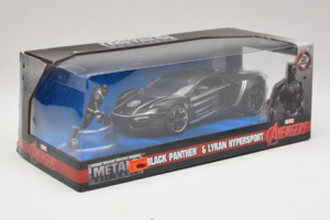 Lykan HyperSport Black Panther Mit Figur Metals Diecast 1:24 99723 Druckguss — Bild 2 von 3
