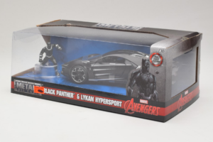 Lykan HyperSport Black Panther Mit Figur Metals Diecast 1:24 99723 Druckguss — Bild 3 von 3