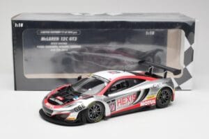 McLaren 12C GT3 Hexis Racing #107 O. Panis / F. Cazenave 24 Hours of Spa 2013 Minichamps 1:18 151131397 Druckguss — Bild 6 von 6