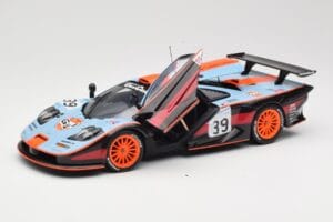 McLaren F1 GTR #39 Gulf R. Bellm / A. Gilbert / M. Sekiya 24 Hours of Le Mans 1997 UT Models 1:18 39725 Druckguss — Bild 2 von 8