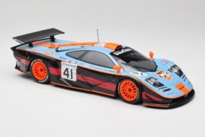 McLaren F1 GTR Gulf #41 P. Gounon / S. Oloffson 24 Hours of Le Mans 1997 Minichamps 1:18 530133741 Druckguss — Bild 6 von 8