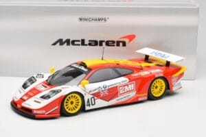 McLaren F1 GTR Gulf Team Davidoff #40 D. O'Rourke / G. Sugden / J. Auberlein 24 Hours of Le Mans 1998 Minichamps 1:18 5301338 — Bild 8 von 8