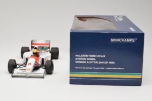 McLaren MP4/8 Ford #8 A. Senna Winner Australian GP 1993 Minichamps 1:18 540933838 Druckguss — Bild 7 von 7