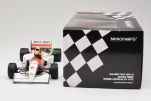 McLaren MP4/8 Ford #8 A. Senna Winner European GP Donington 1993 Minichamps 1:18 540931848 Druckguss — Bild 6 von 6
