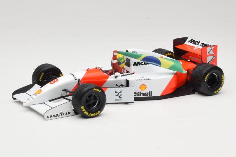McLaren MP4/8 Ford #8 A. Senna Winner European GP Donington 1993 Minichamps 1:18 540931848 Druckguss