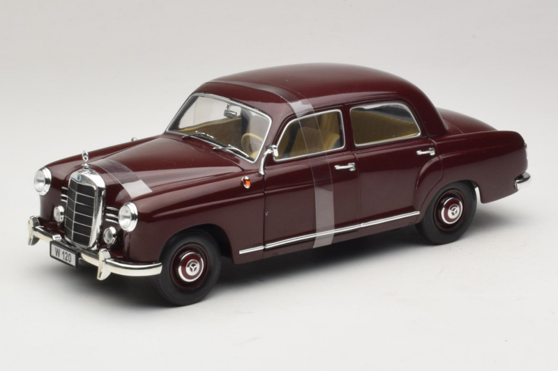 Mercedes 180 Ponton Dunkelrot Revell 1:18 08876 Druckguss