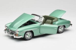 Mercedes 190 SL W121 Hellgrün Metallic Norev 1:18 183401 Druckguss — Bild 2 von 9