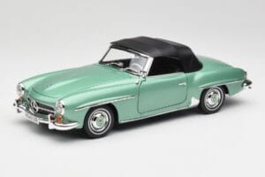Mercedes 190 SL W121 Hellgrün Metallic Norev 1:18 183401 Druckguss — Bild 3 von 9