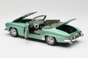Mercedes 190 SL W121 Hellgrün Metallic Norev 1:18 183401 Druckguss — Bild 6 von 9