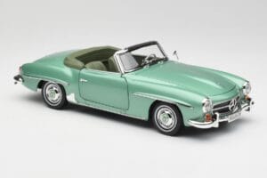 Mercedes 190 SL W121 Hellgrün Metallic Norev 1:18 183401 Druckguss — Bild 7 von 9